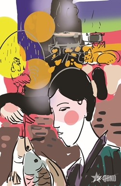 Bếp lửa chiều xuân quê mẹ